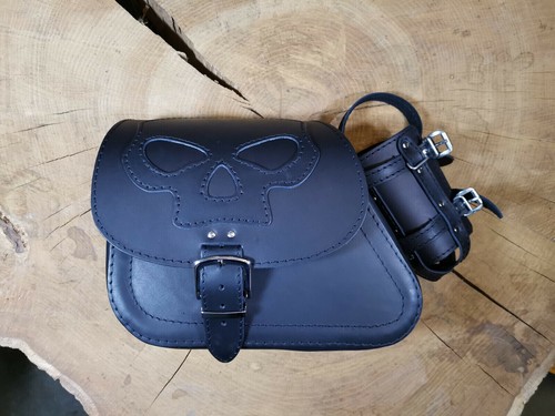 Dyna skull saddle - bag, black